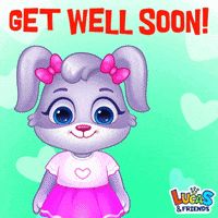 Feel Better Get Well Soon GIF by Lucas and Friends by RV AppStudios